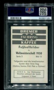 1958 Bremer Fachring Kaffee #12 Series 3 Pele -Back