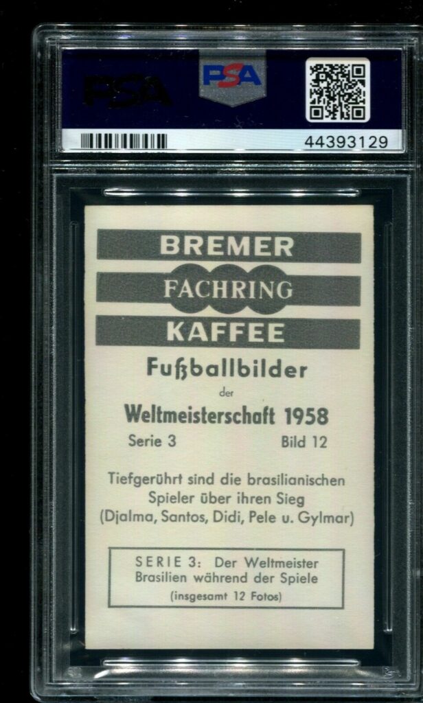 Carte Collector 1958 Bremer Kaffee Fachring #6-5 - Lev Yashin Rookie PSA 1.5