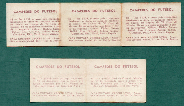 1960 VECCHI CAMPEOES DO FUTEBOL -Back (Brazil)