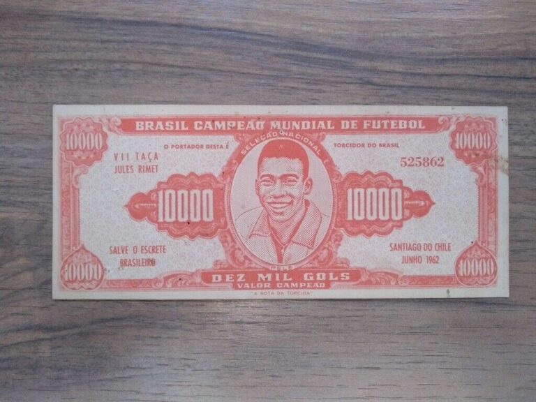 1962 Dez Mil Gols - Pele - 10000 Money Bill Note - Front (Brazil)