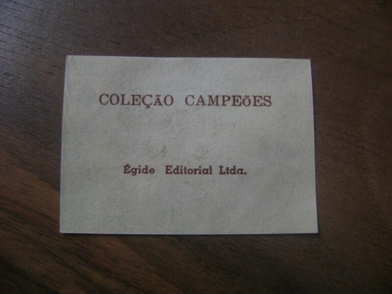 1962 Egide Editorial #9 - Colecao Campeoes - Pele -Back (Issued in Brazil)
