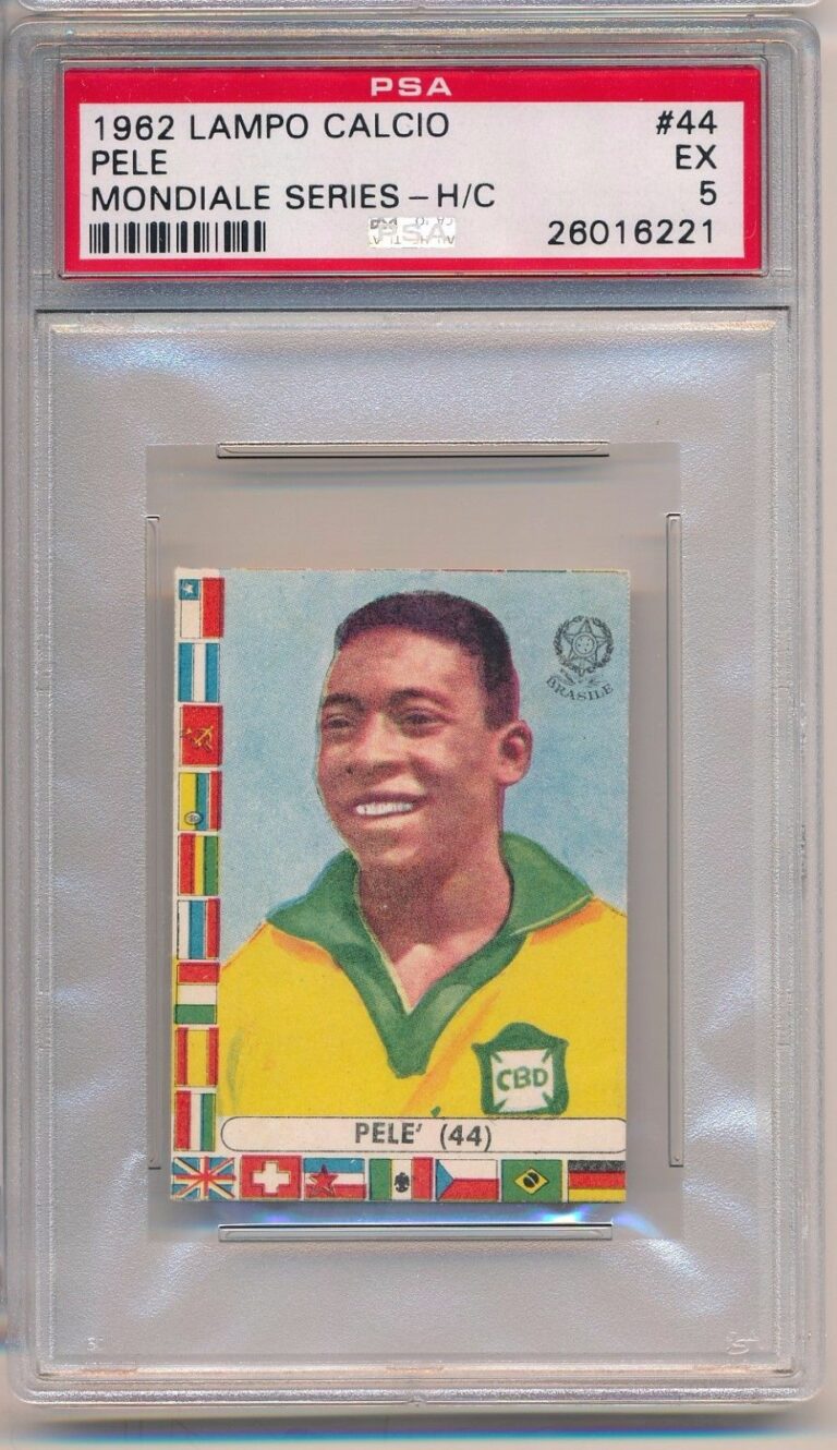 1962 Lampo Calcio #44 Pele (without Checkmark) - Front (Hand Cut) (Italy)