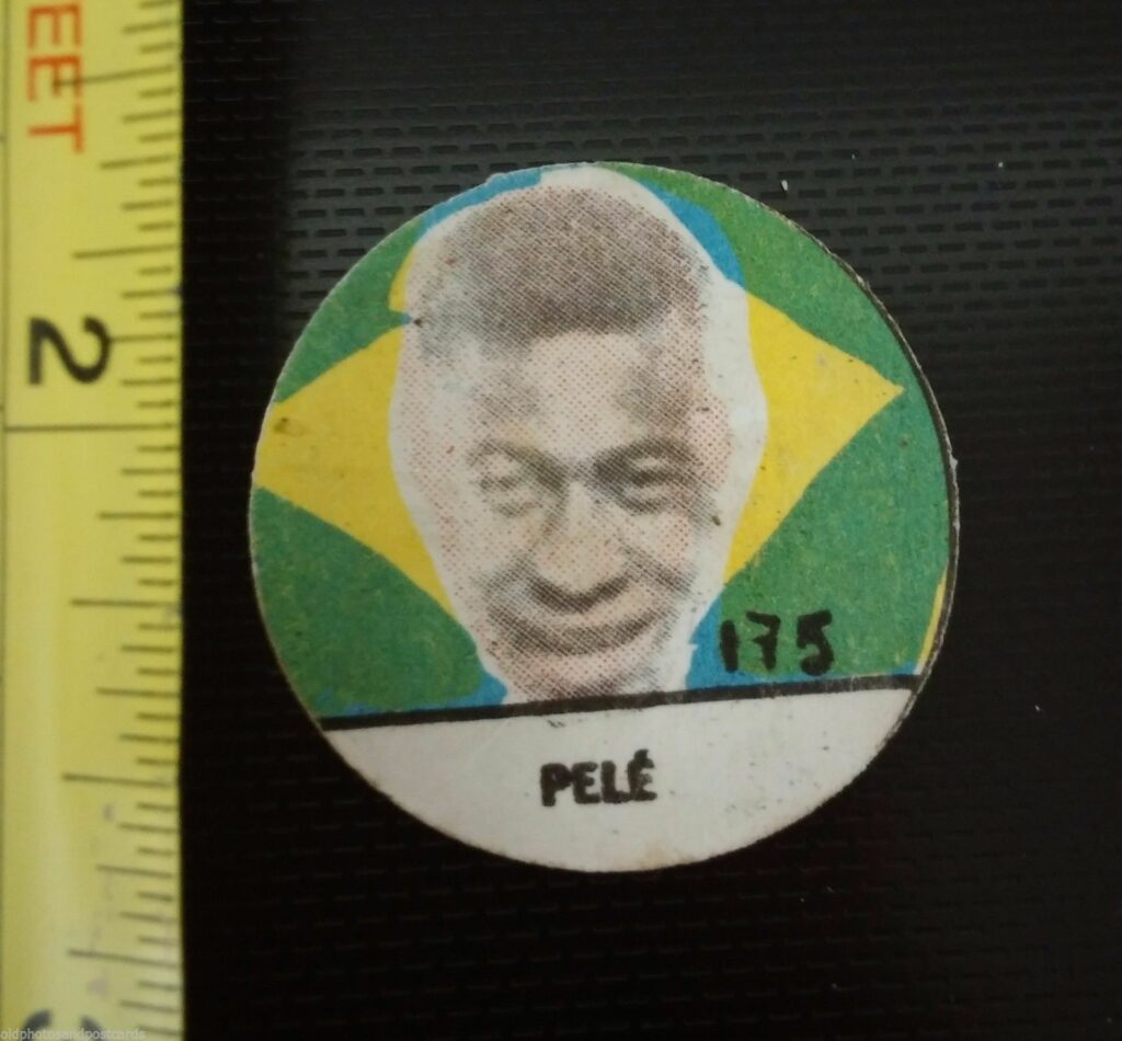 1963 Discos Y Sellos (Crack) #175 Pele (Issued in Uruguay) (about 1.5 in diameter) - Front