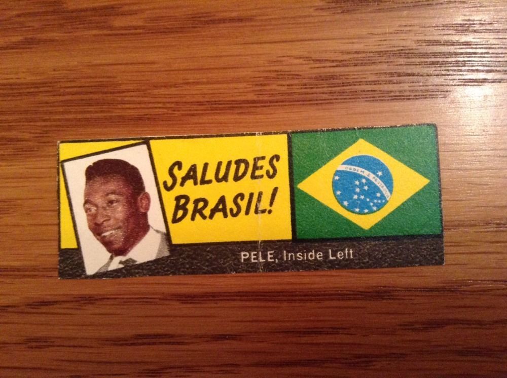 1966 A_BC WORLD CUP STAMPS UK SALUDES BRASIL! - Trimmed - Front
