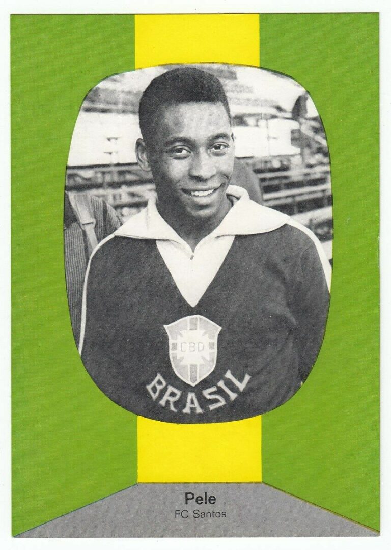 1963 Kunold Pele - Front (Germany) (Back is Blank - Thick Paper - Card measures 5.75 x 4 inches)