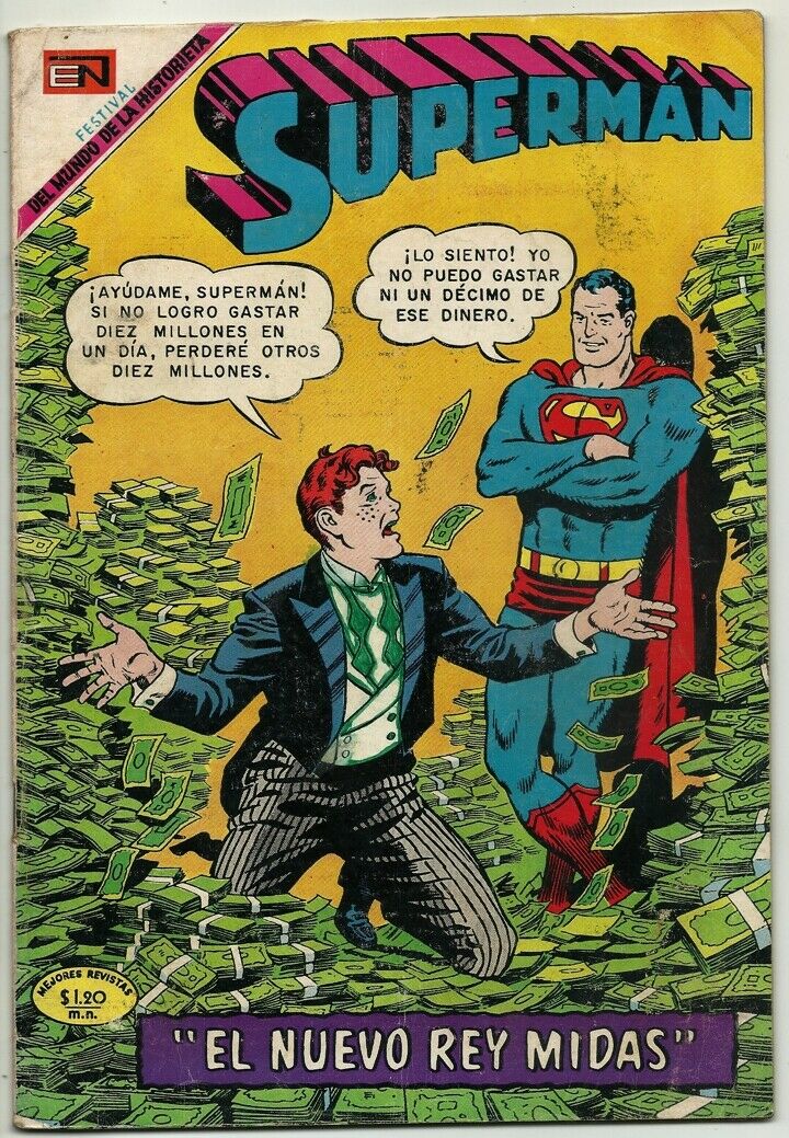 1969 Editorial Novaro #64 Pele (Festival Del Mundo De La Historieta ) (On inside cover of Superman #728 - Mexico) -Back B