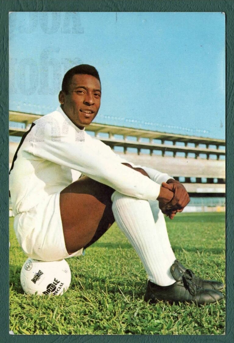 1970s PostCard -Pele Rei Do Futebol - Abreu Sodre - Brazilian Front