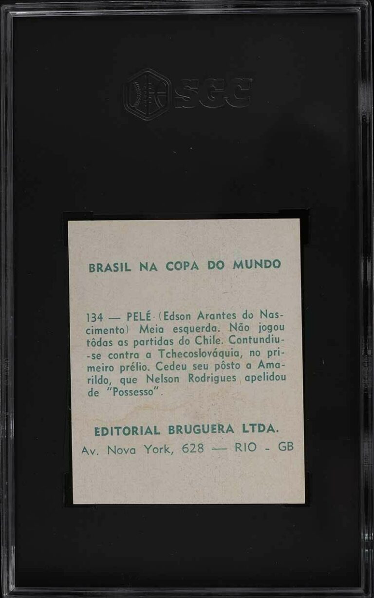 1966 Editorial Bruguera Brasil Na Copa Do Mundo #134 - Pele (Brazil) -Back