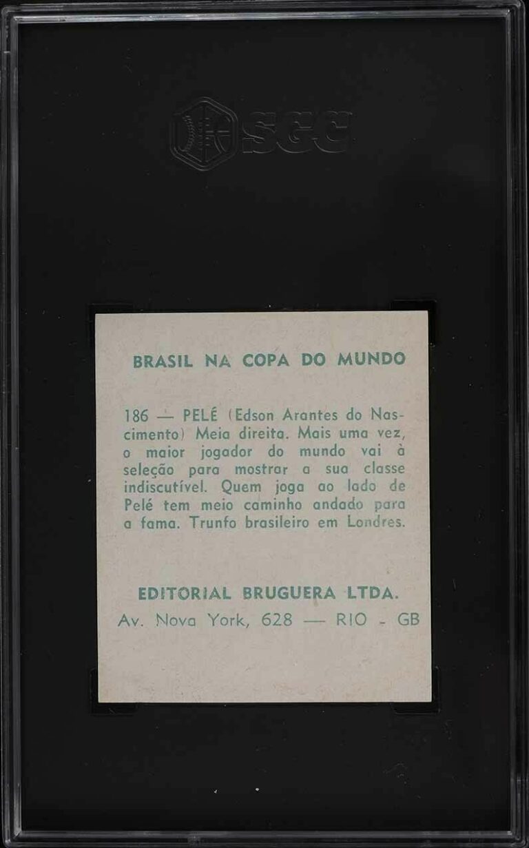 1966 Editorial Bruguera Brasil Na Copa Do Mundo #186 - Pele (Brazil) -Back