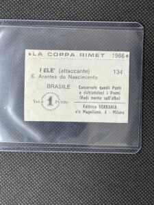 1966 Editrice Verbania Coppa Rimet - Vale 1 Punto Back - Pele (Italy) -Back