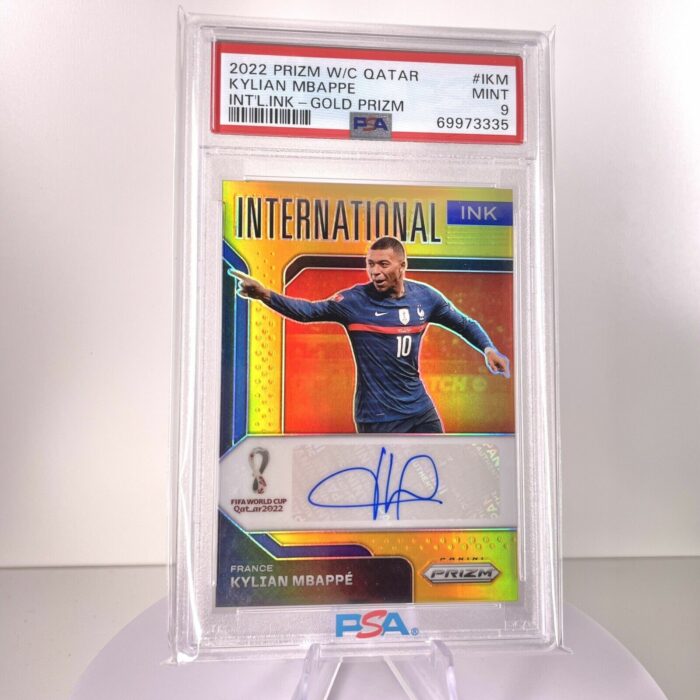 MBAPPE 2022 Prizm World Cup Gold Auto PSA 9 KYLIAN France POP 1