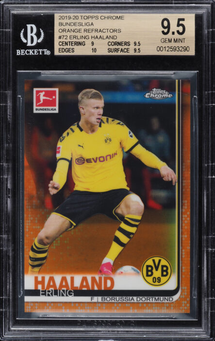 2019-TOPPS-CHROME-BUNDESLIGA-ORANGE-REFRACTOR-ERLING-HAALAND-ROOKIE