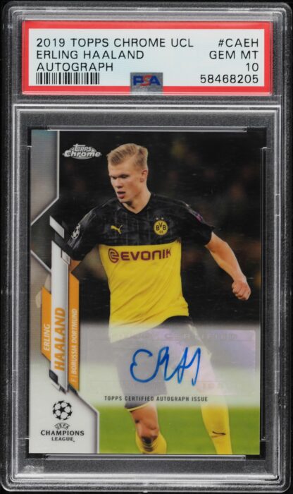 2019-TOPPS-CHROME-UEFA-ERLING-HAALAND-ROOKIE-AUTO-CA-EH-PSA-10-GEM-MINT