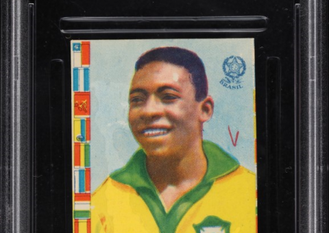 1962 Vecchi Copa Do Mundo #19 - (No # on Front - with Checkmark) - Pele - (Brazil) Front